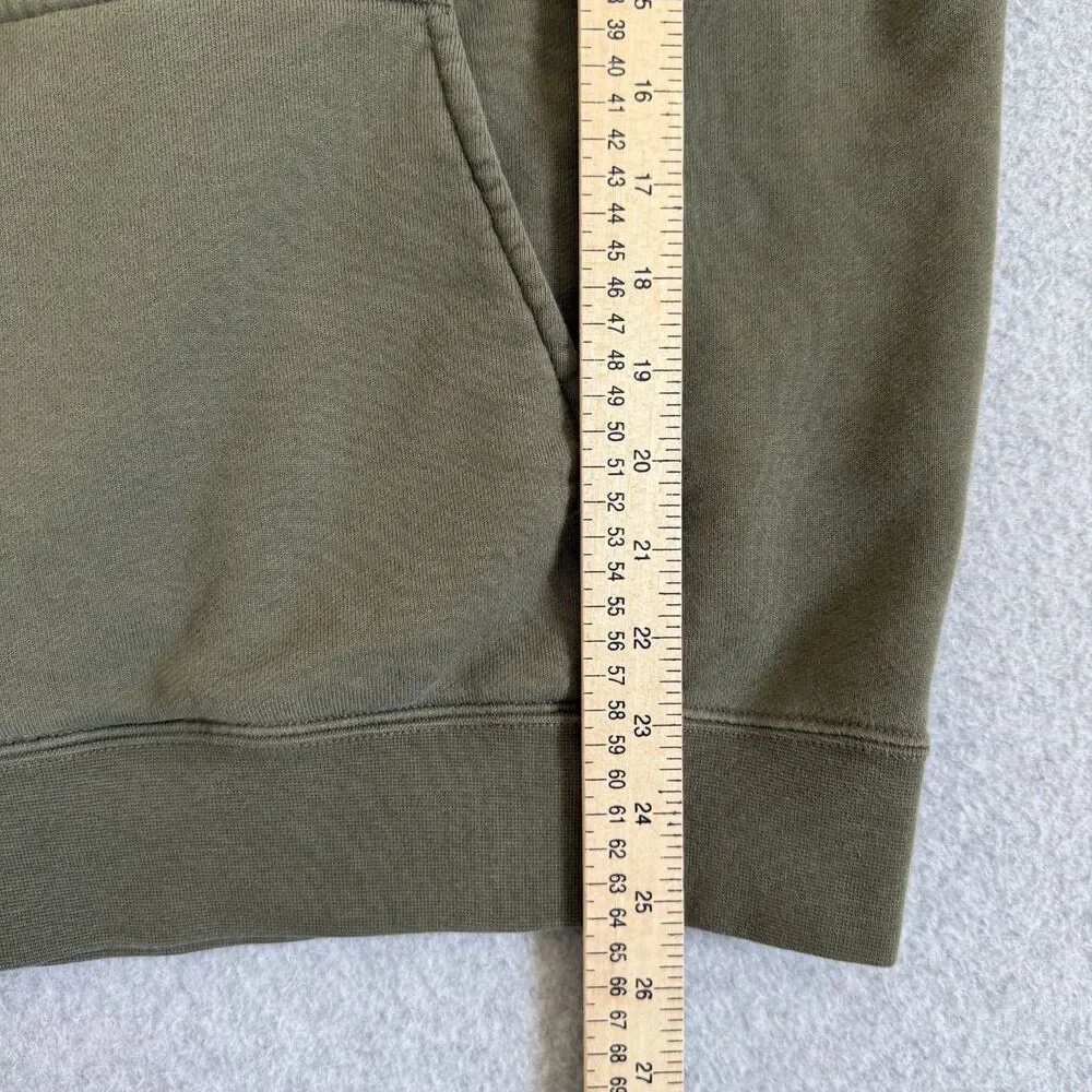 Nike Court Heritage Fleece Hoodie Mens M Olive Green Pullover Sweatshirt
